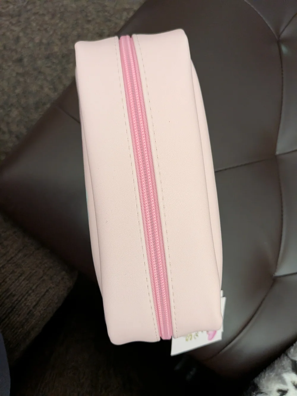 Pink Stitch & Angel Heart Cosmetic Pouch